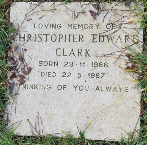 Photo of the grave of CHRISTOPHER EDWARD CLARK