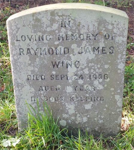 Photo of the grave of RAYMOND JAMES WING
