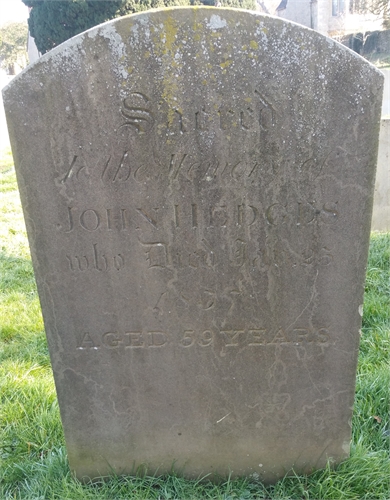 Photo of the grave of JOHN HEDGES