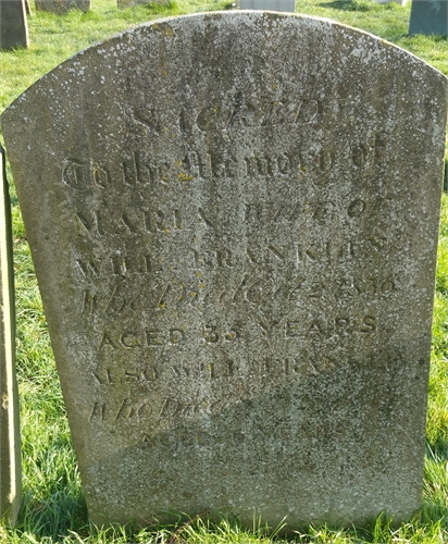 Photo of the grave of WILLIAM FRANKLIN