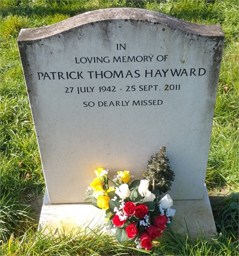 Photo of the grave of (SQUIRE RONNIE HAYWARD) PATRICK THOMAS HAYWARD