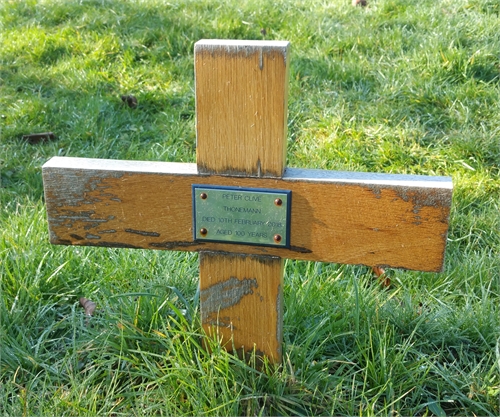 Photo of the grave of PROFESSOR PETER CLIVE THONEMANN