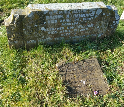 Photo of the grave of WILLIAM EDWARD THORLEY HEMMINGS