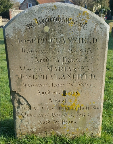 Photo of the grave of THOMAS CLANFIELD