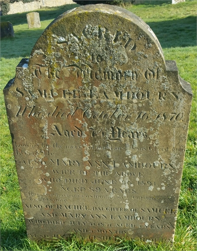 Photo of the grave of SAMUEL LAMBOURN