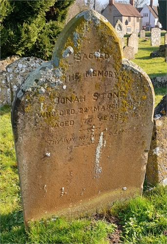 Photo of the grave of JONAH STONE