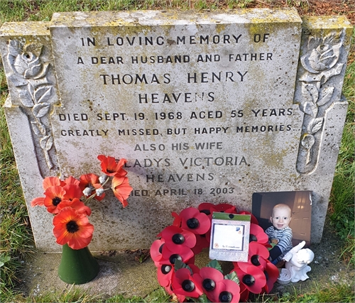 Photo of the grave of THOMAS HENRY HEAVENS