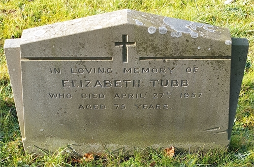 Photo of the grave of ELIZABETH TUBB