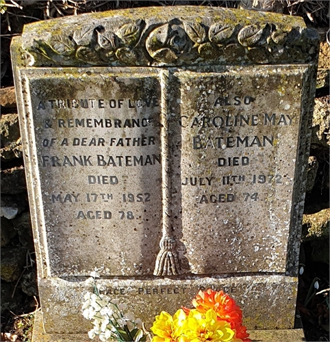 Photo of the grave of FRANK GEORGE BATEMAN