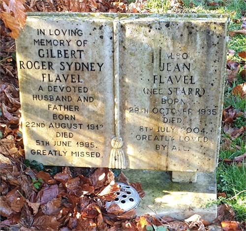 Photo of the grave of JEAN FLAVEL (née STARR)