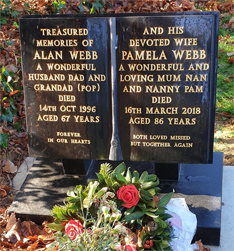 Photo of the grave of ALAN CHARLES WEBB