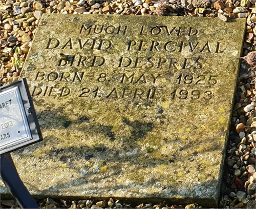 Photo of the grave of DAVID PERCIVAL BIRD DESPRES