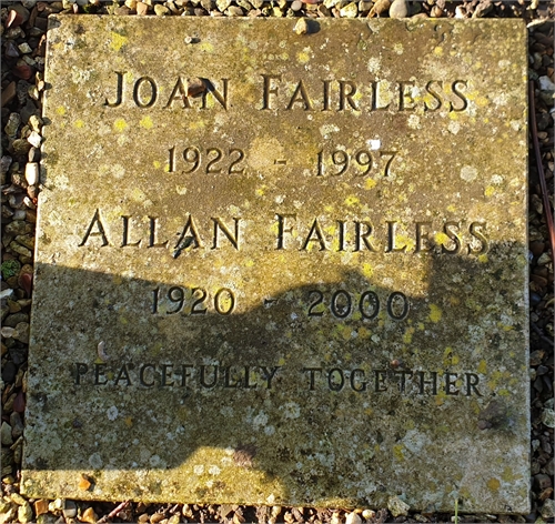 Photo of the grave of ALLAN PALMER FAIRLESS