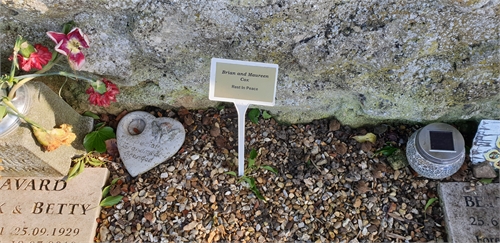 Photo of the grave of (TED) BRIAN CHARLES COX