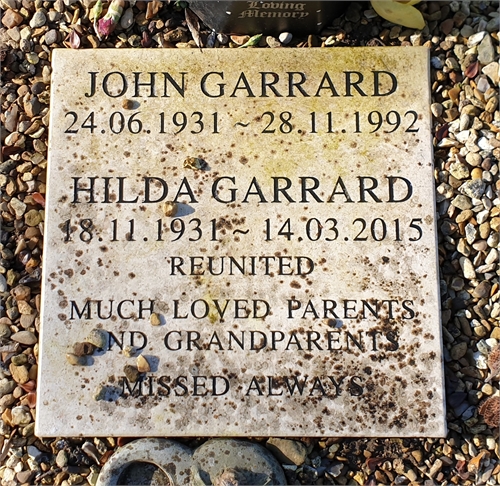 Photo of the grave of HILDA GARRARD (née SIBLEY)