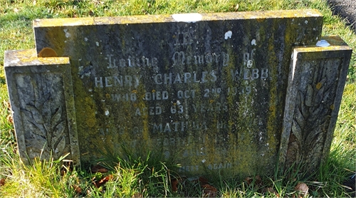 Photo of the grave of MATILDA WEBB (née SMITH)