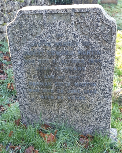 Photo of the grave of HANNAH EDITH MARTIN