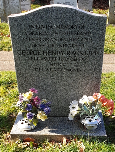 Photo of the grave of GEORGE HENRY RACKLIFF